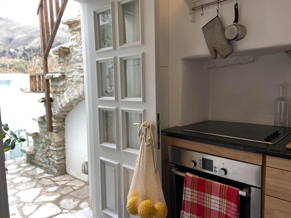Little Blue In Chorio, Symi Villa Bagian luar foto