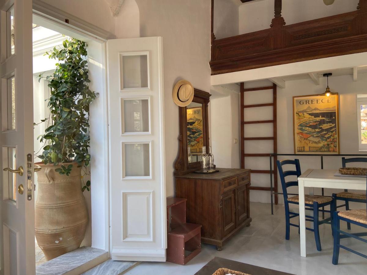 Little Blue In Chorio, Symi Villa Bagian luar foto